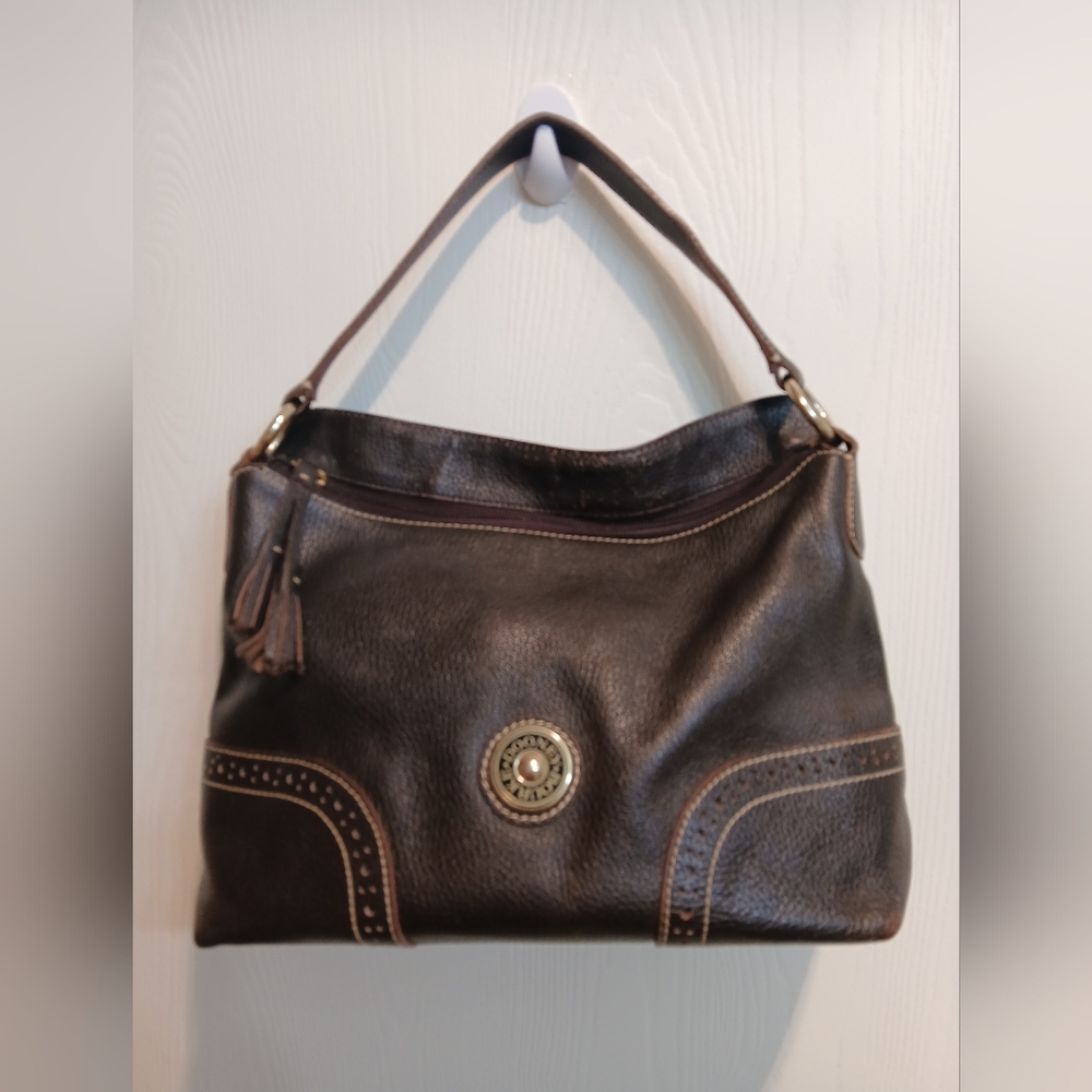 Dooney & Bourke Vintage Pebbled Leather AWL Handbag.